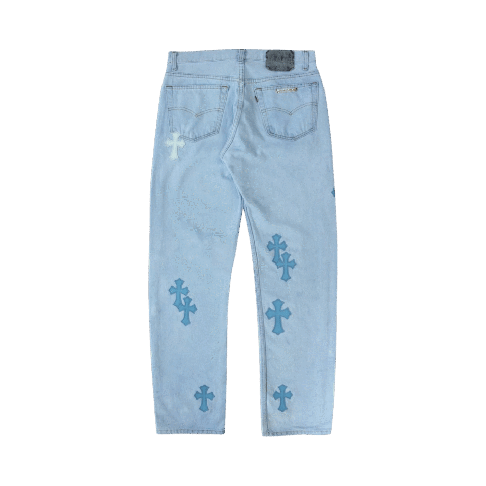 Chrome Hearts Drake Levi's Cross Patch Denim Blue