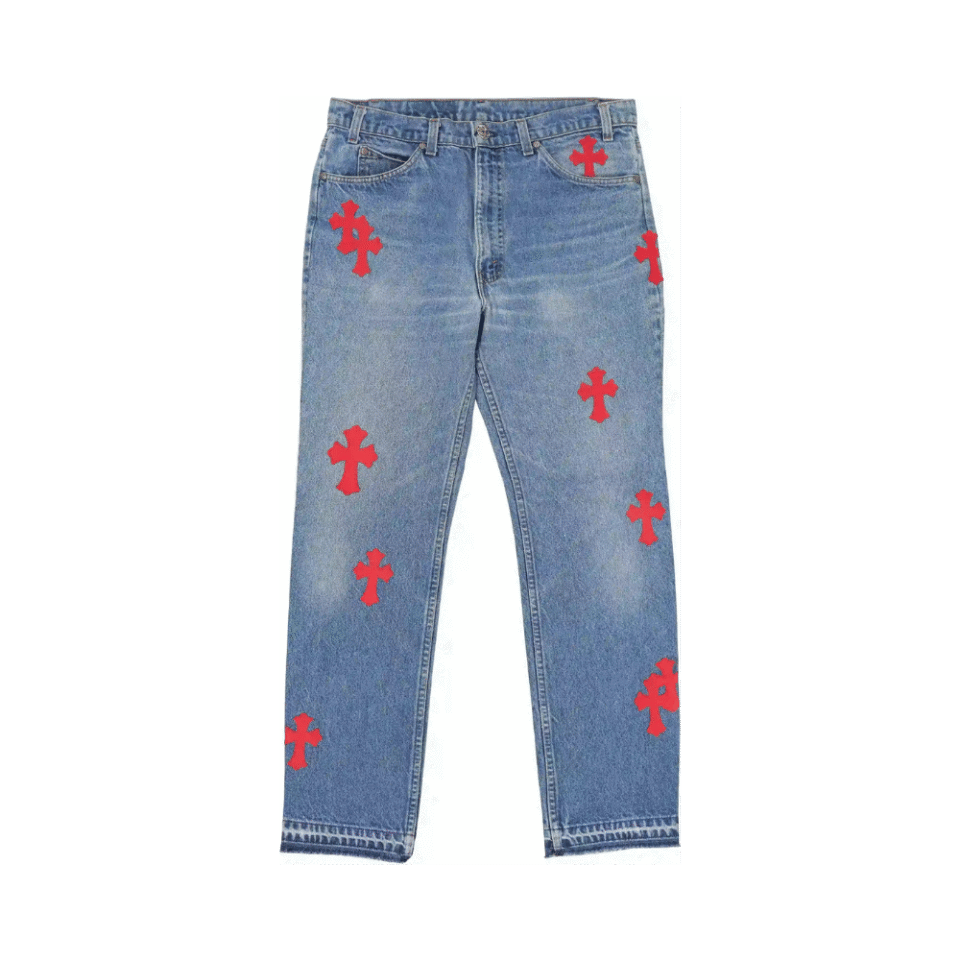 Chrome Hearts Levi's Cross Patch Denim Blue