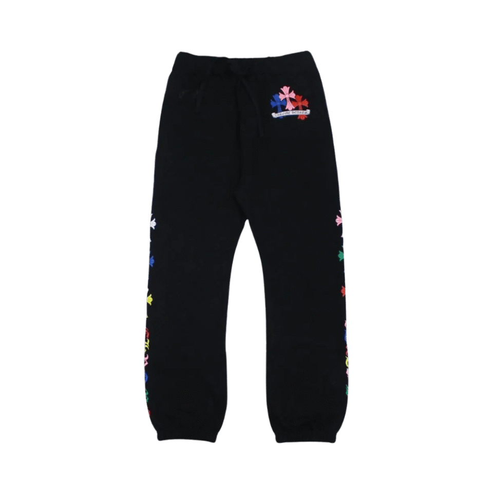 Chrome Hearts Multicolor Cross Sweatpants Black
