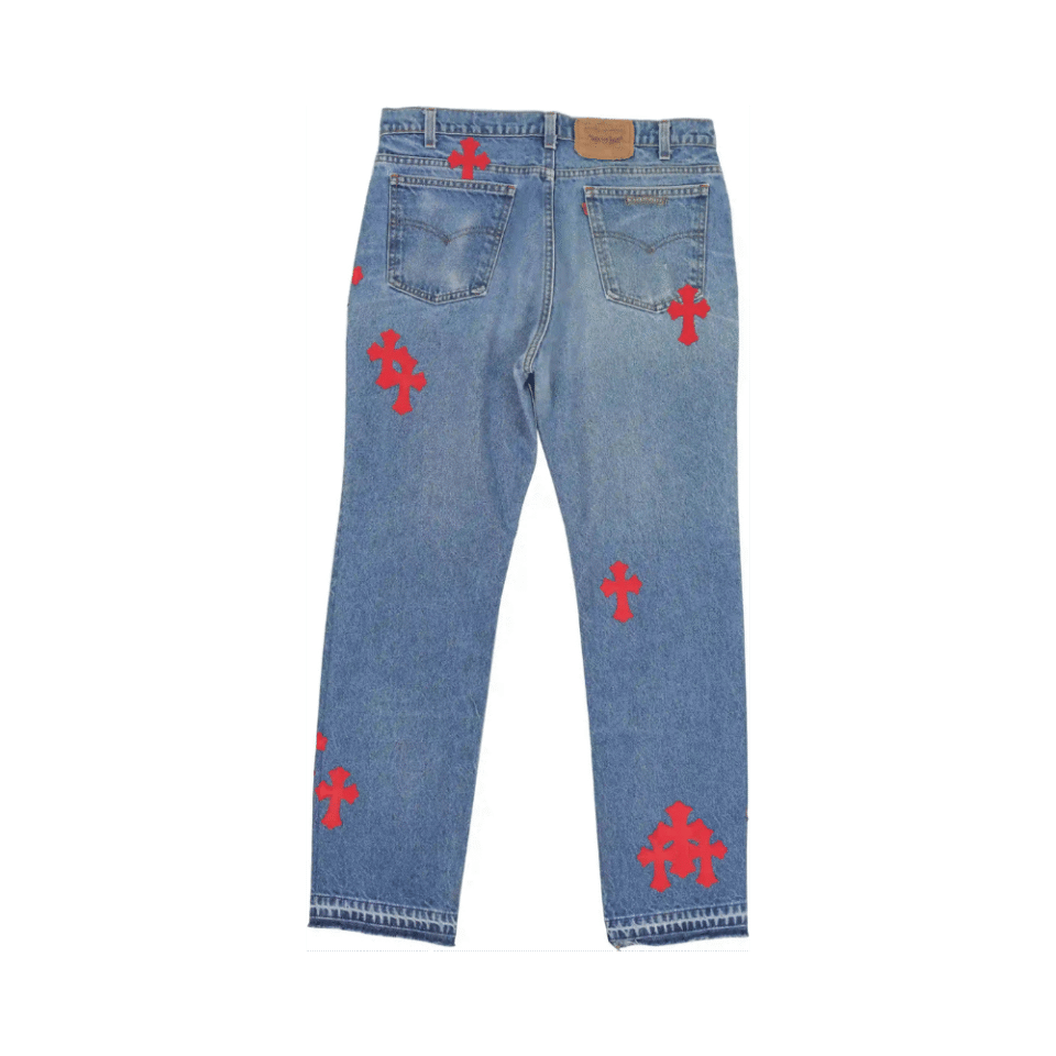 Chrome Hearts Levi's Cross Patch Denim Blue