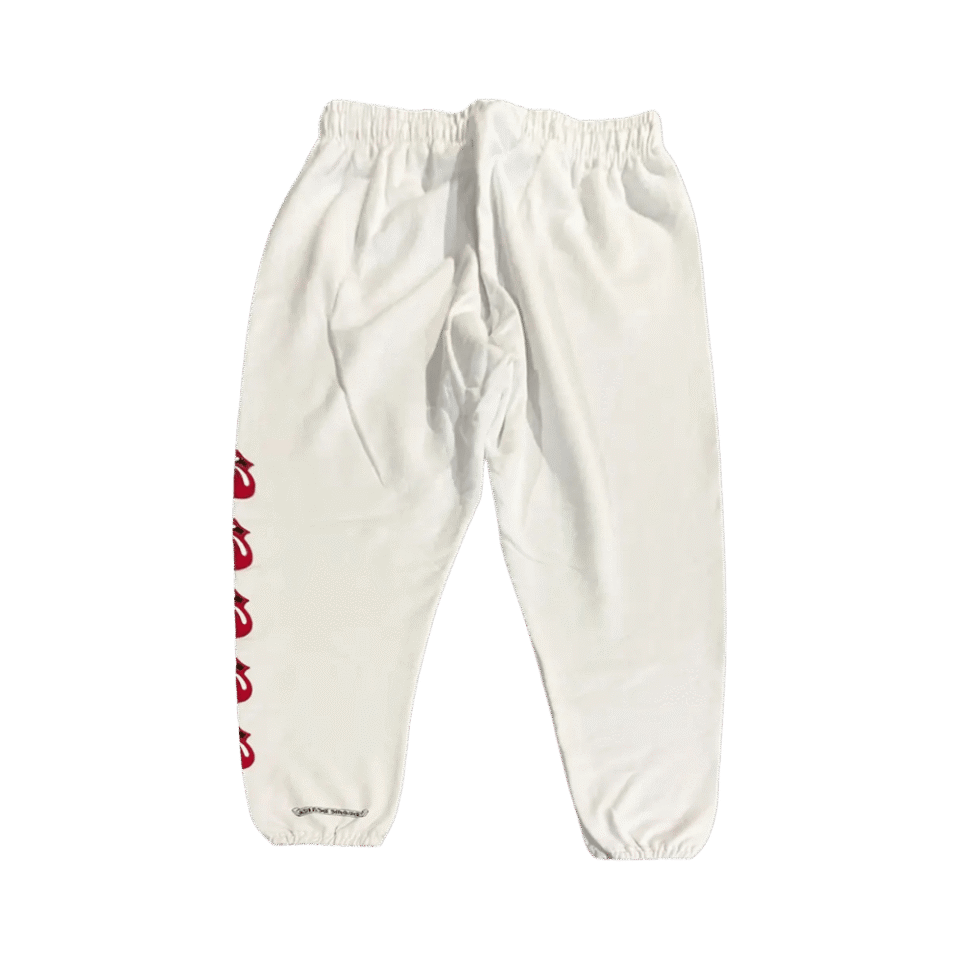 Chrome Hearts Rolling Stones Sweatpants Red/White