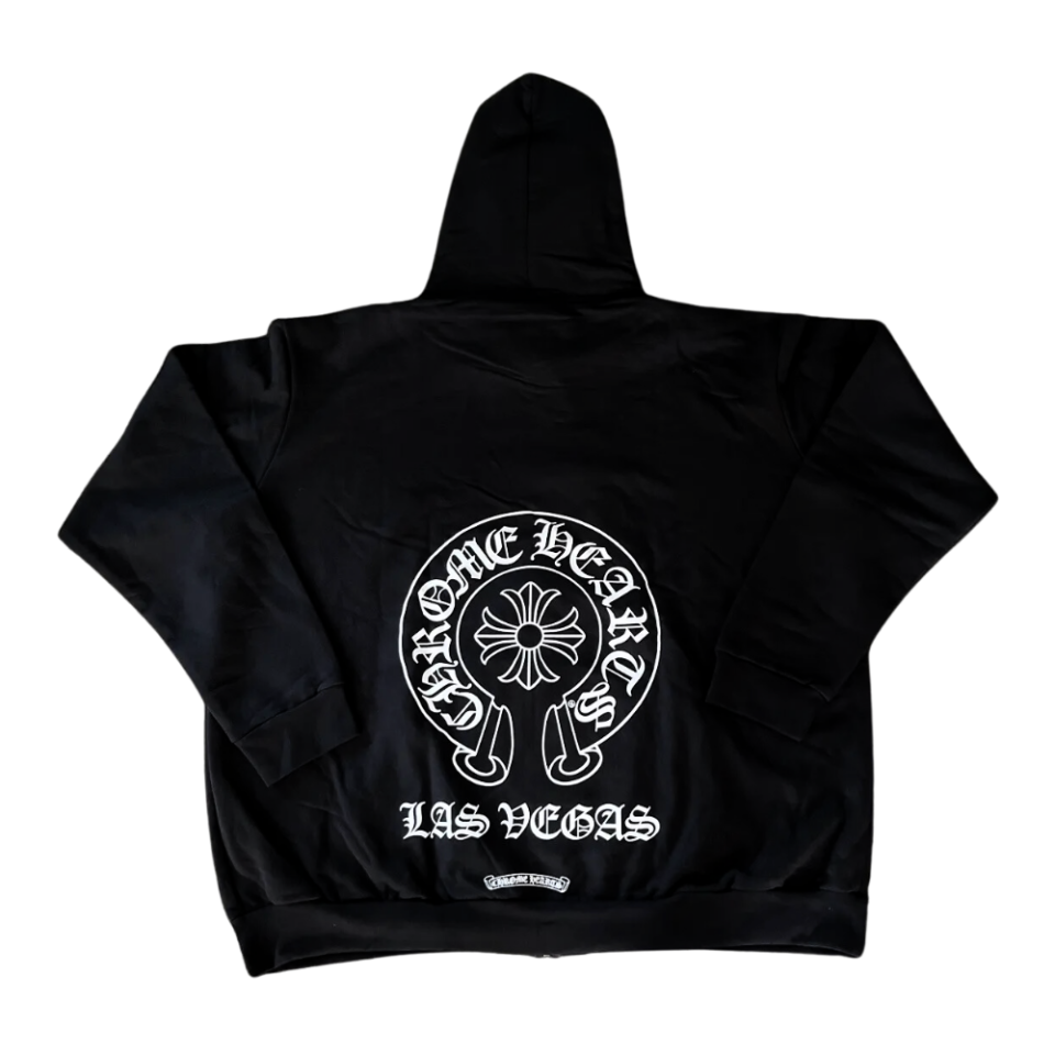 Chrome Hearts Las Vegas Exclusive Zip Up Hoodie Black