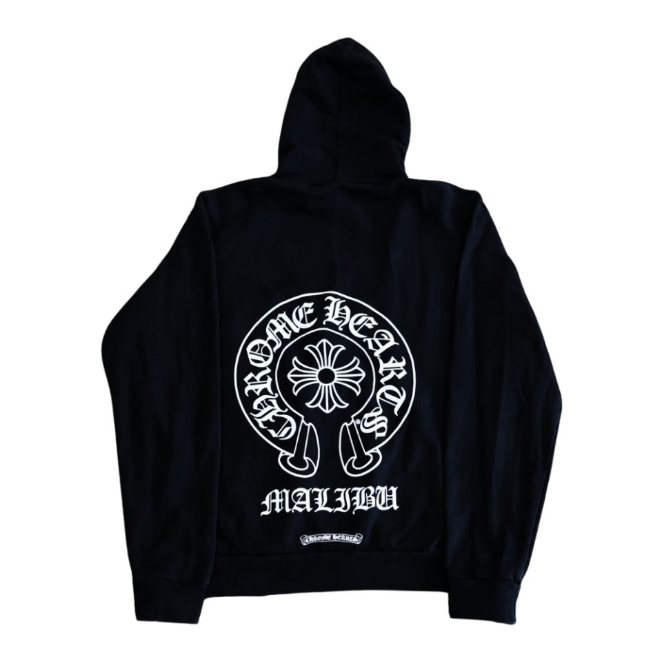 Chrome Hearts Malibu Exclusive Horseshoe Hoodie Black