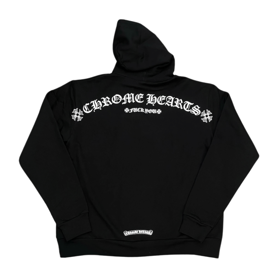 Chrome Hearts Shoulder Logo Hoodie Black