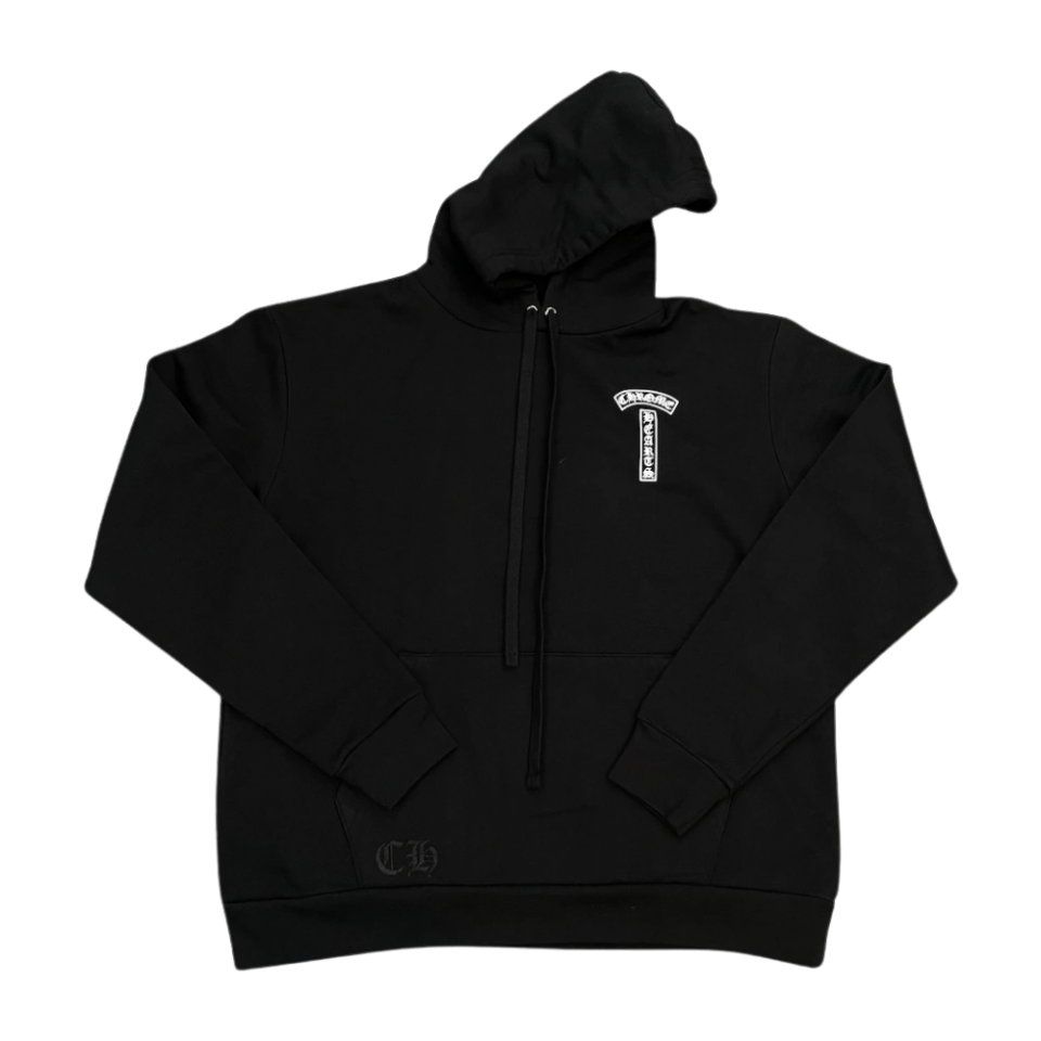 Chrome Hearts Shoulder Logo Hoodie Black