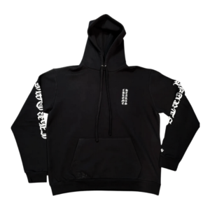 Chrome Hearts Vertical Logo Hoodie Black