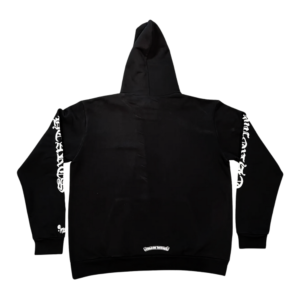 Chrome Hearts Vertical Logo Hoodie Black