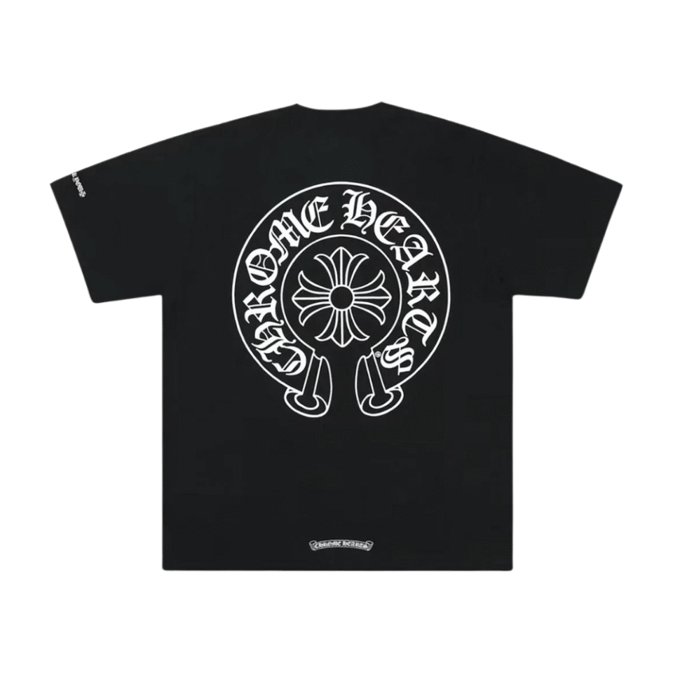 Chrome Hearts Horseshoe Pocket Logo T Shirt Black