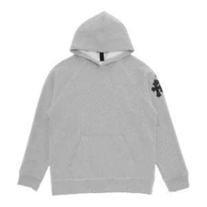 Chrome Hearts Paper Jam Cross Hoodie Heather Grey