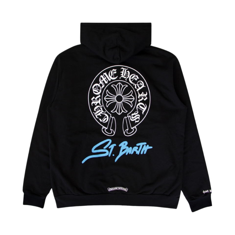 Chrome Hearts St Barth exclusive Zip Up Hoodie Black