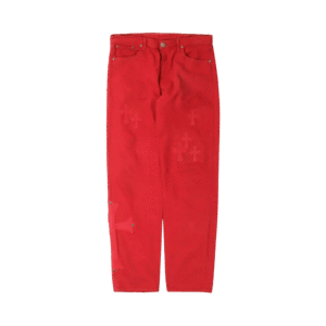Chrome Hearts Levi's Cross Patch Jeans Red