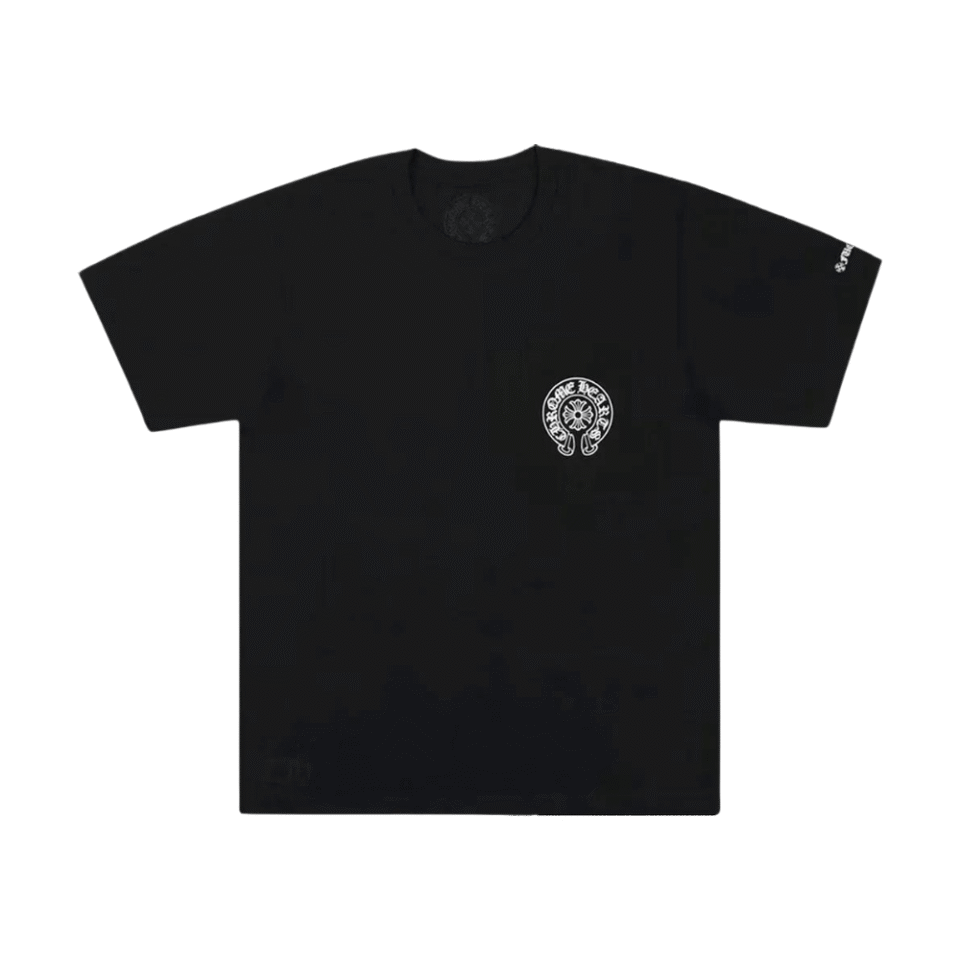 Chrome Hearts Horseshoe Pocket Logo T Shirt Black