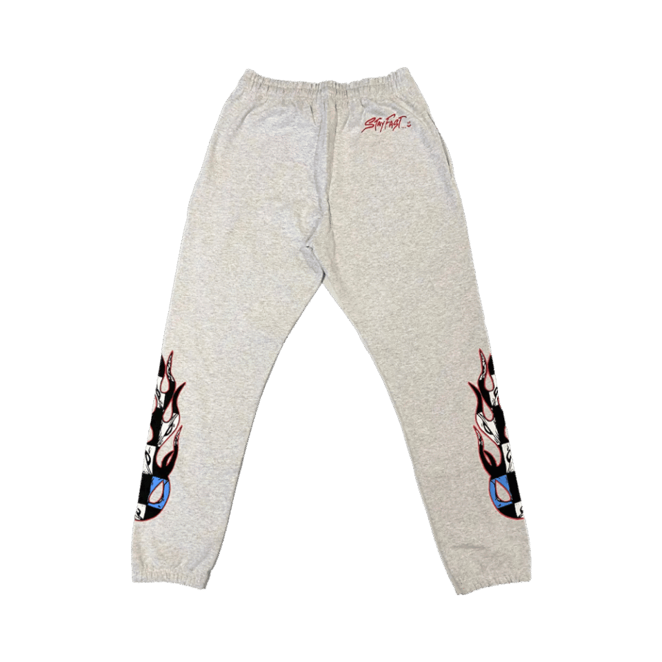 Chrome Hearts Matty Boy Brain Sweatpants Grey