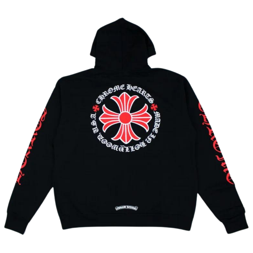 Chrome Hearts Made In Hollywood Plus Cross Zip Up Hoodie