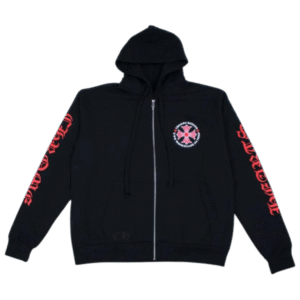 Chrome Hearts Made In Hollywood Plus Cross Zip Up Hoodie