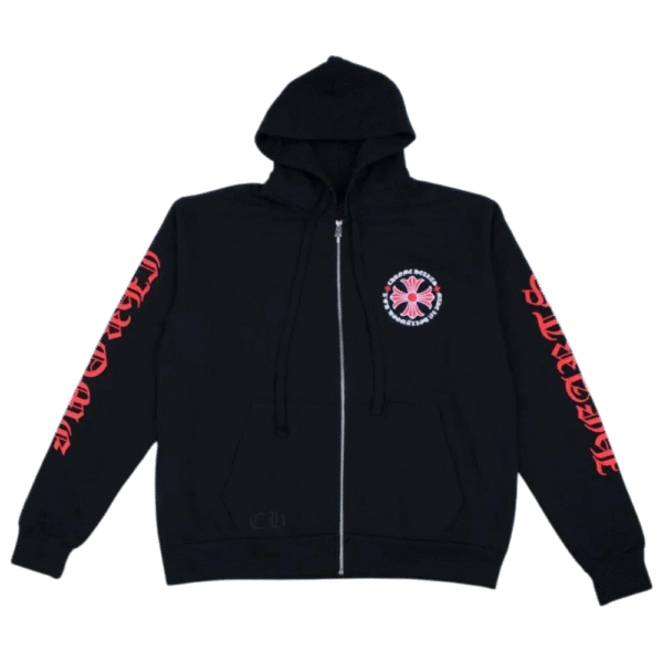 Chrome Hearts Made In Hollywood Plus Cross Zip Up Hoodie