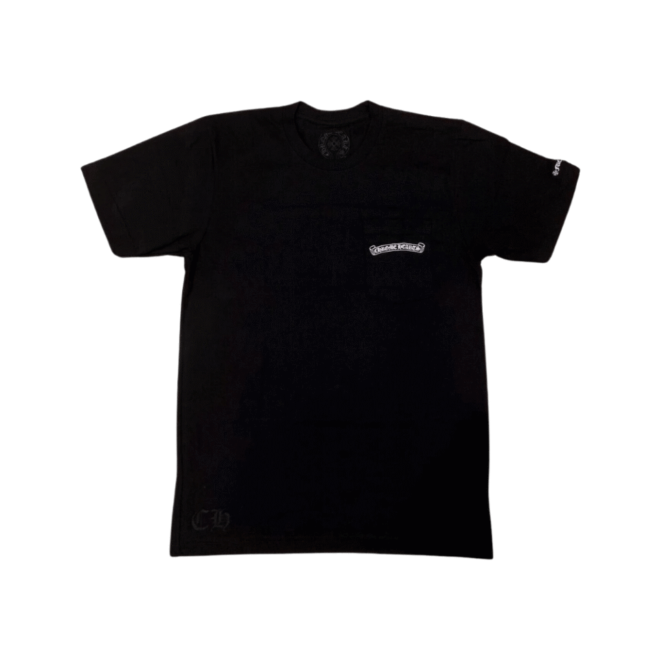 Chrome Hearts Scroll Logo T-shirt Black