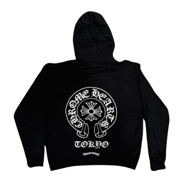 Chrome Hearts Tokyo Exclusive Zip Horseshoe Hoodie Black