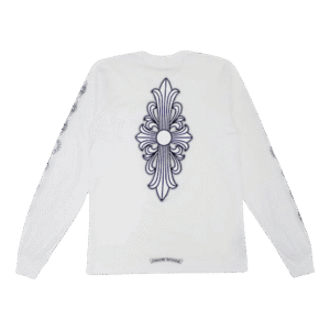 Chrome Hearts Floral Cross L-S T-Shirt White - B