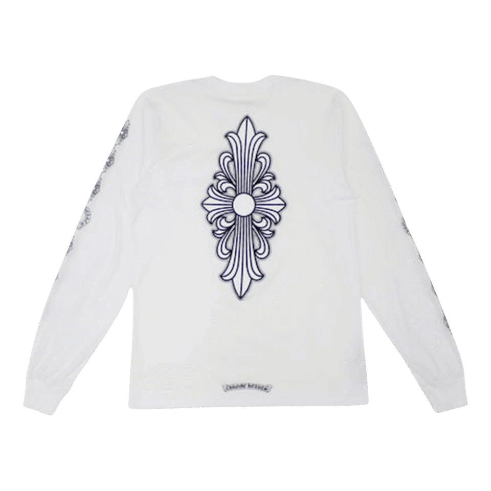 Chrome Hearts Floral Cross L/S T-Shirt White