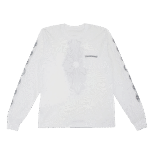 Chrome Hearts Floral Cross L-S T-Shirt White - F