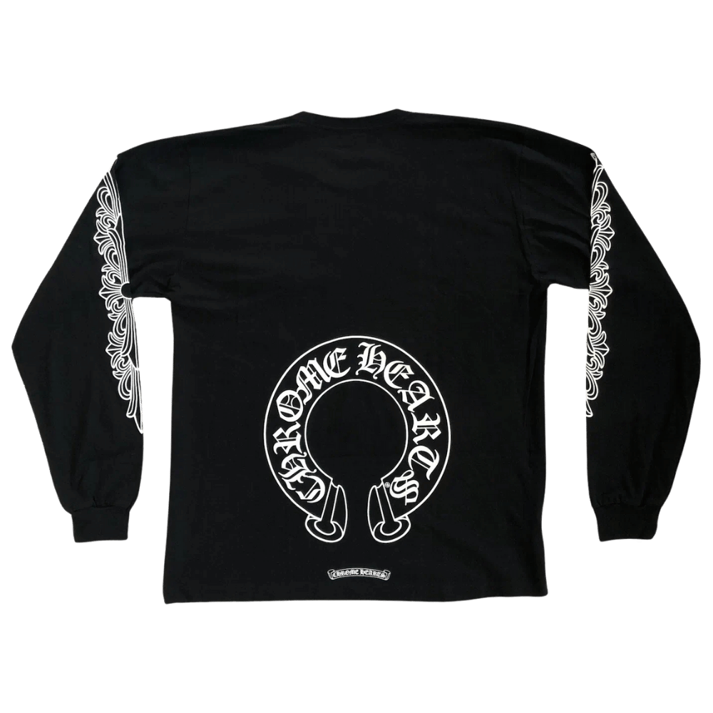 Chrome Hearts Horse Shoe L-S T-Shirt Black - B