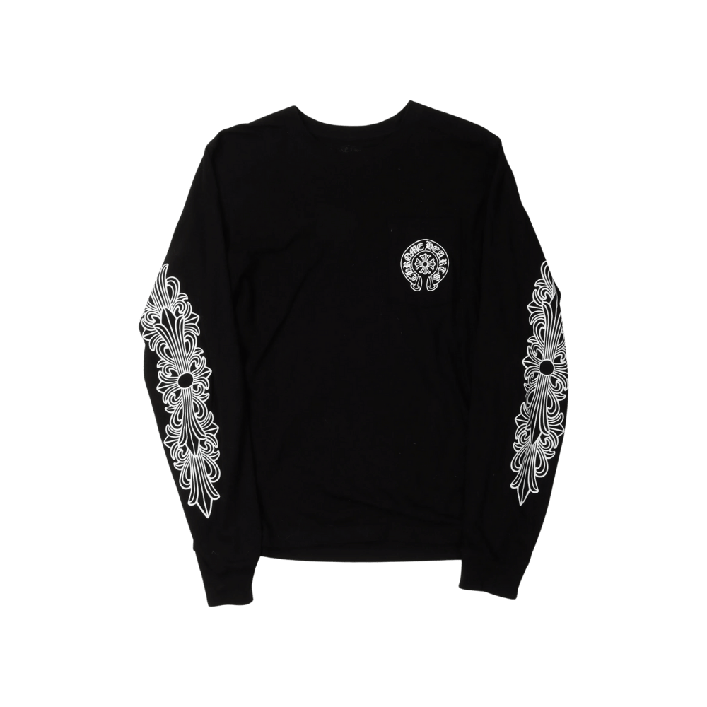 Chrome Hearts London Exclusive Horseshoe L-S T-Shirt Black - F