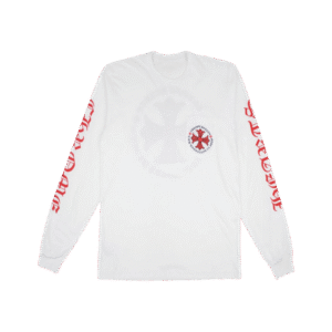 Chrome Hearts Made in Hollywood Plus Cross T-Shirt White & Red - F