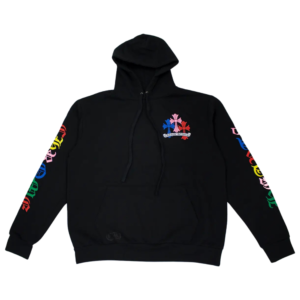 Chrome Hearts Multi Color Cross Cemetery Hoodie Black - F