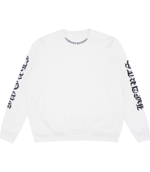 Chrome Hearts Neck Letters Sweatshirt White - F