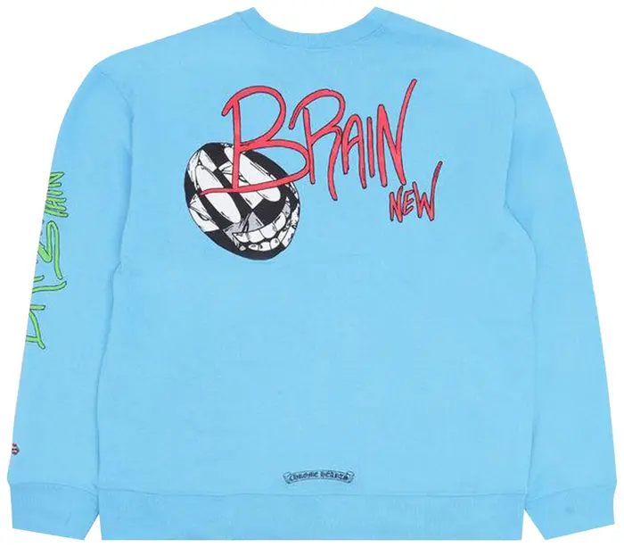 Chrome Hearts x Matty Boy Brain New Crewneck Sweatshirt ‘Blue’