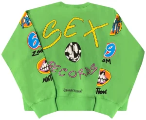Chrome Hearts x Matty Boy Sex Records Crewneck ‘Green’ - B