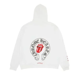 Chrome Hearts x Rolling Stone Lips Online Exclusive Hoodie White
