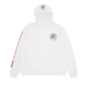 Chrome Hearts x Rolling Stone Lips Online Exclusive Hoodie White