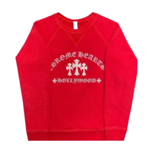 Chrome Hearts King Taco Crewneck Sweatshirt Red