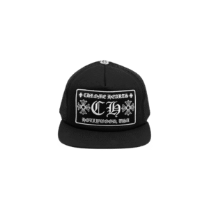 Chrome Hearts CH Hollywood Trucker Hat Black