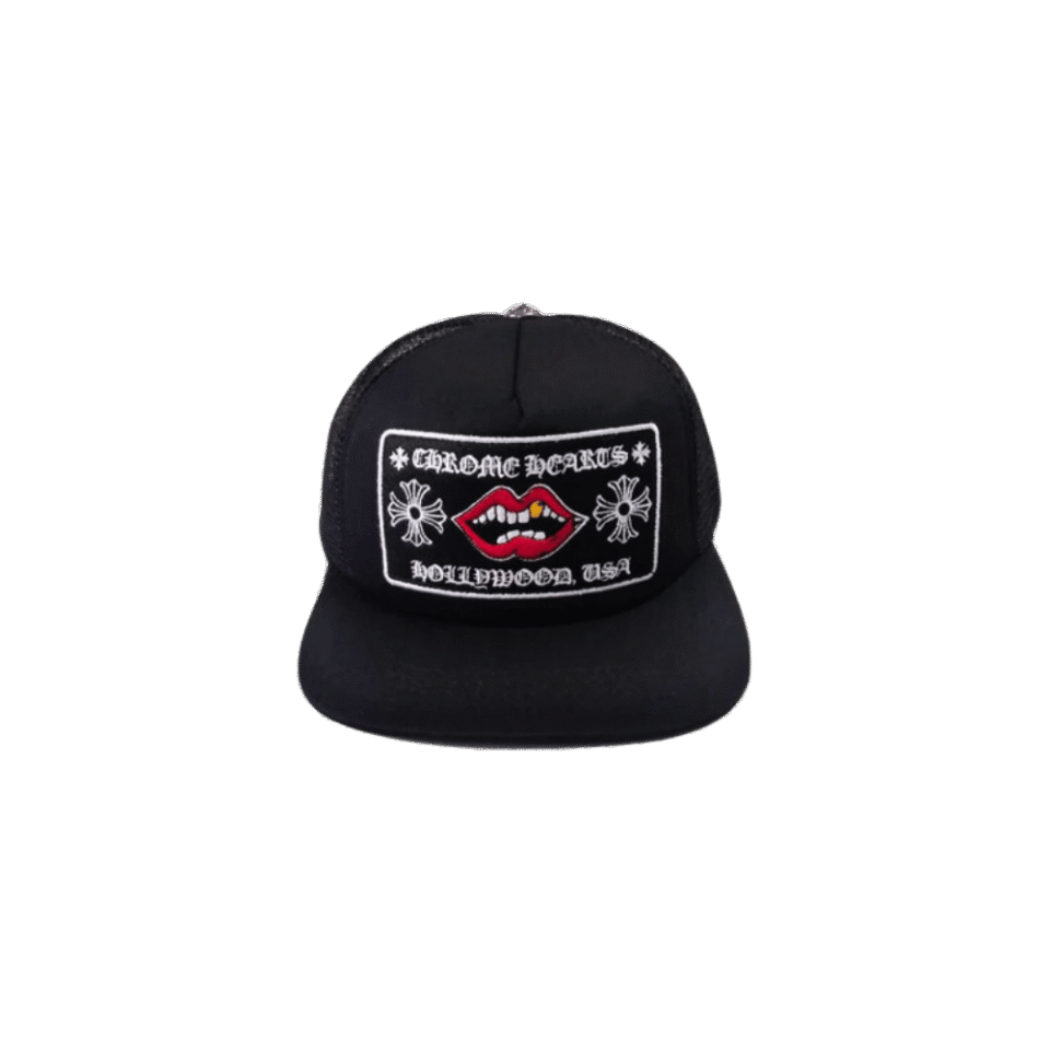 Chrome Hearts Chomper Hollywood Trucker Hat Black
