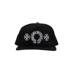 Chrome Hearts Horseshoe Denim Baseball Hat Black