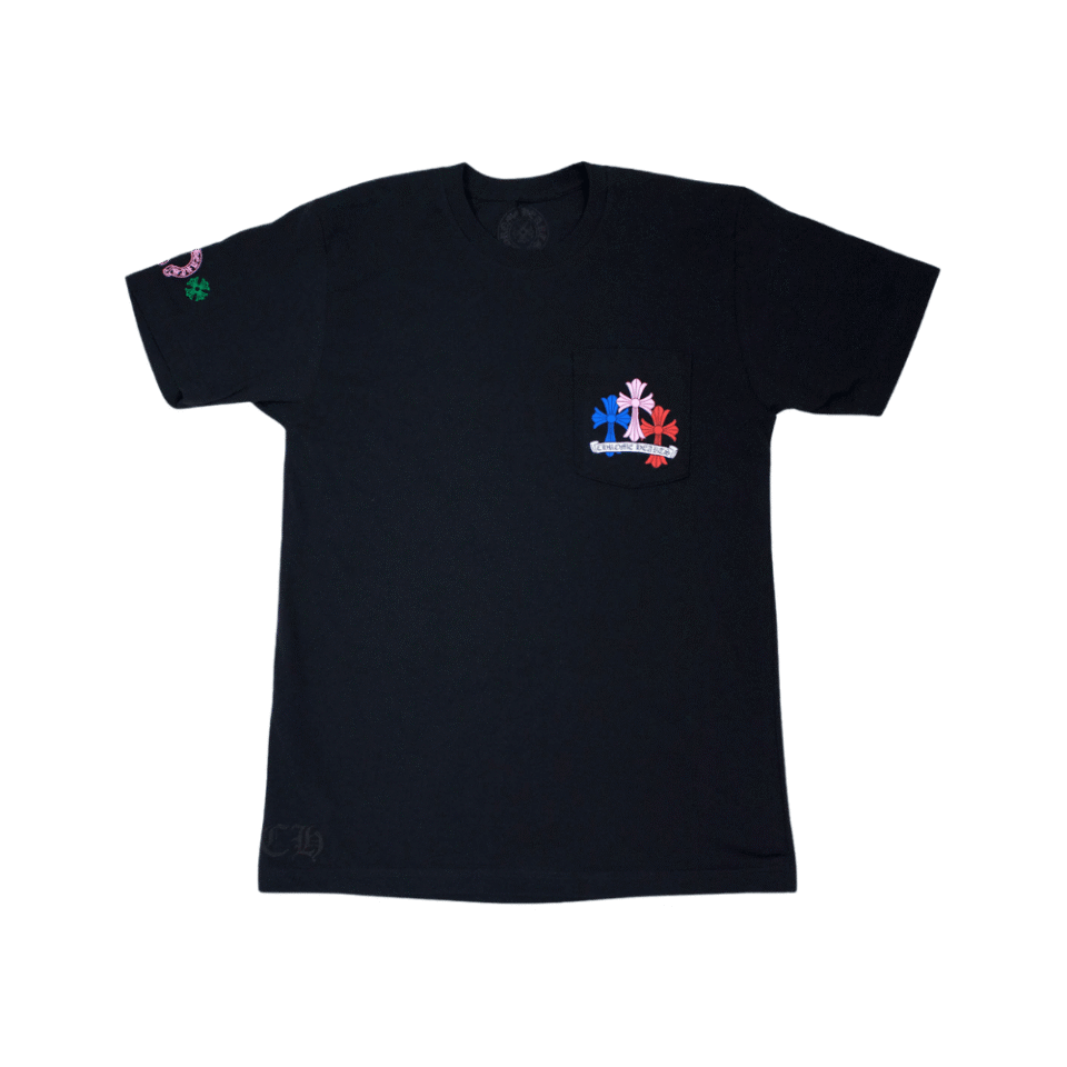 Chrome Hearts Multi Color Cross Cemetery T-shirt Black