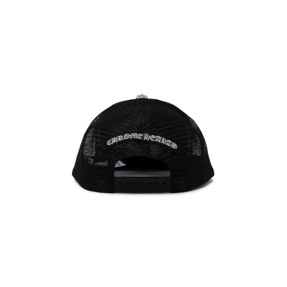 Chrome Hearts Arc Cross Patch Trucker Cap Black