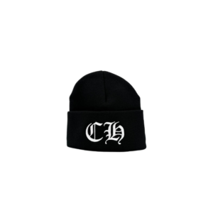 Chrome Hearts Logo Embroidered Beanie Hat Black