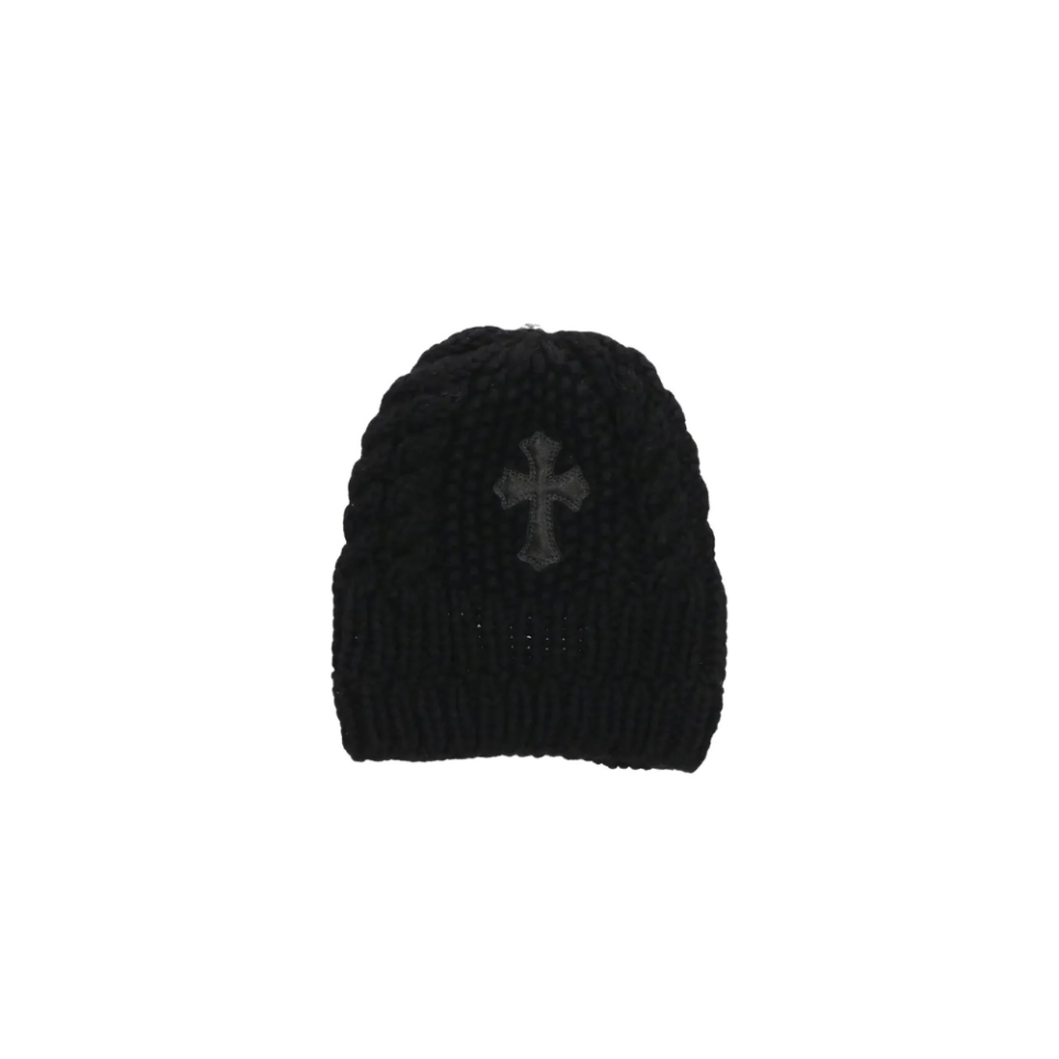 Chrome Hearts Cross Patch Beanie Black