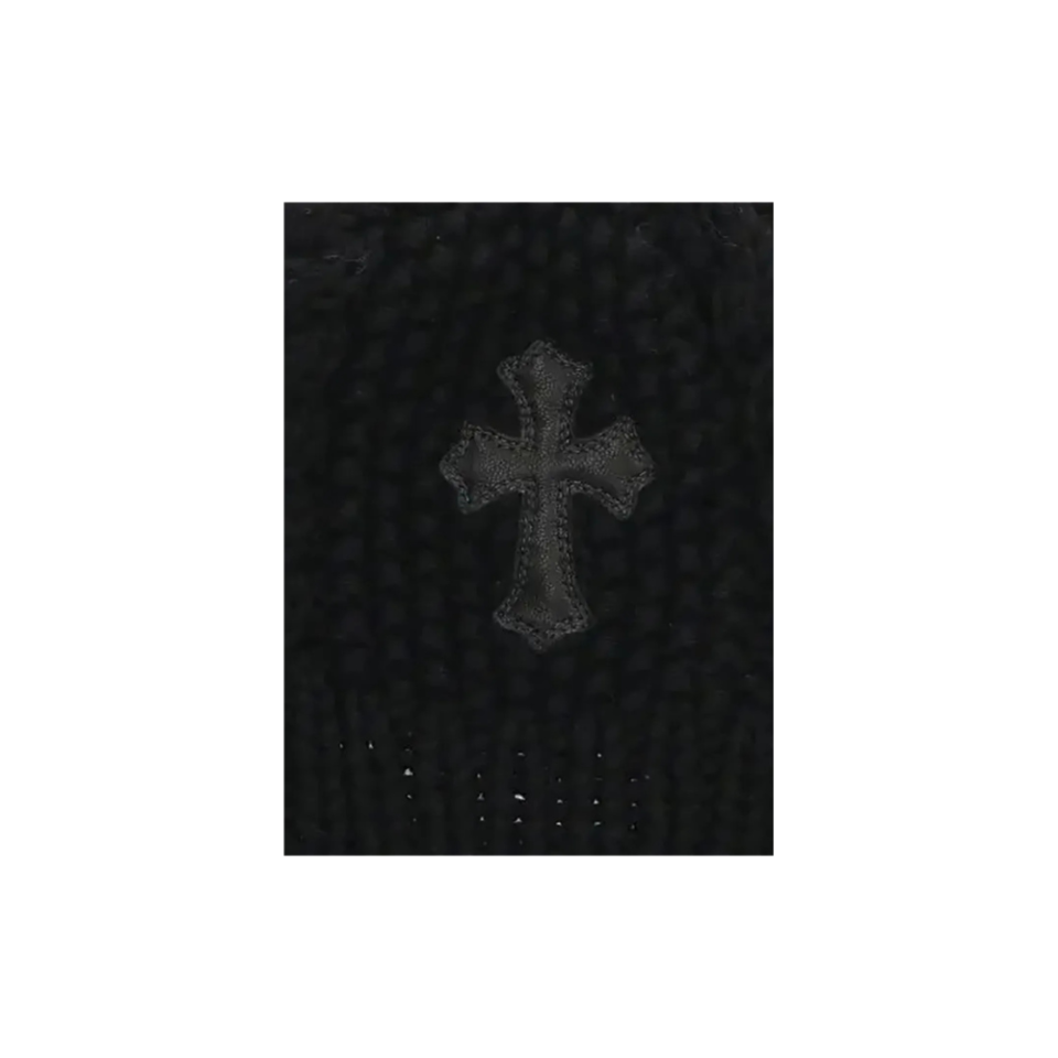 Chrome Hearts Cross Patch Beanie Black
