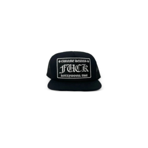 Chrome Hearts Slogan Embroidered Baseball Hat Black
