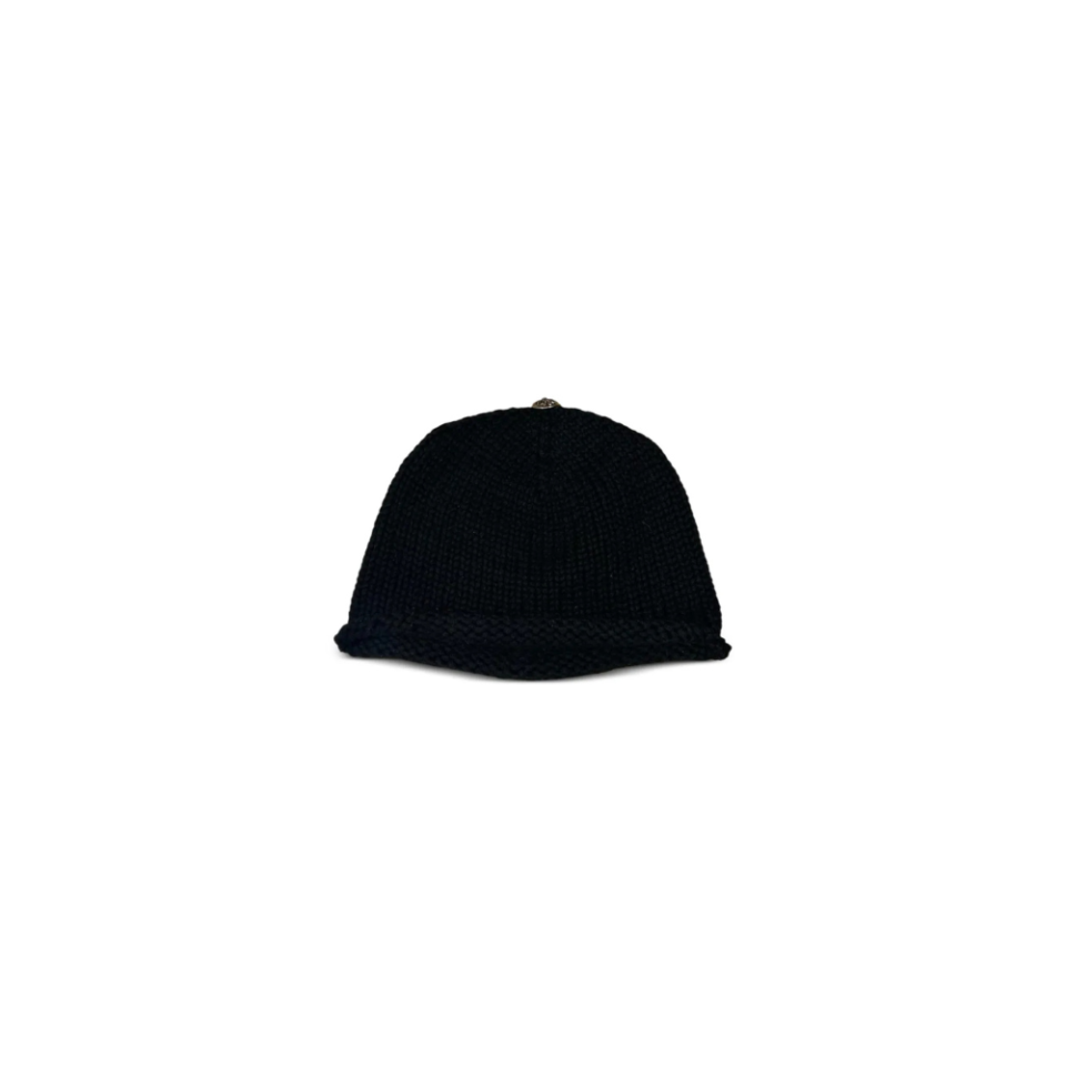 Chrome Hearts Cross Patch Knit Beanie Black