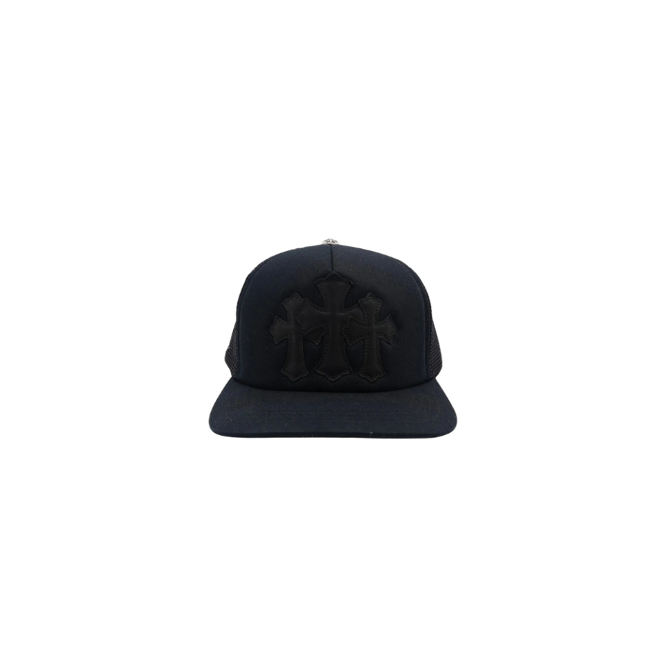 Chrome Hearts Cross Patch Baseball Hat Black